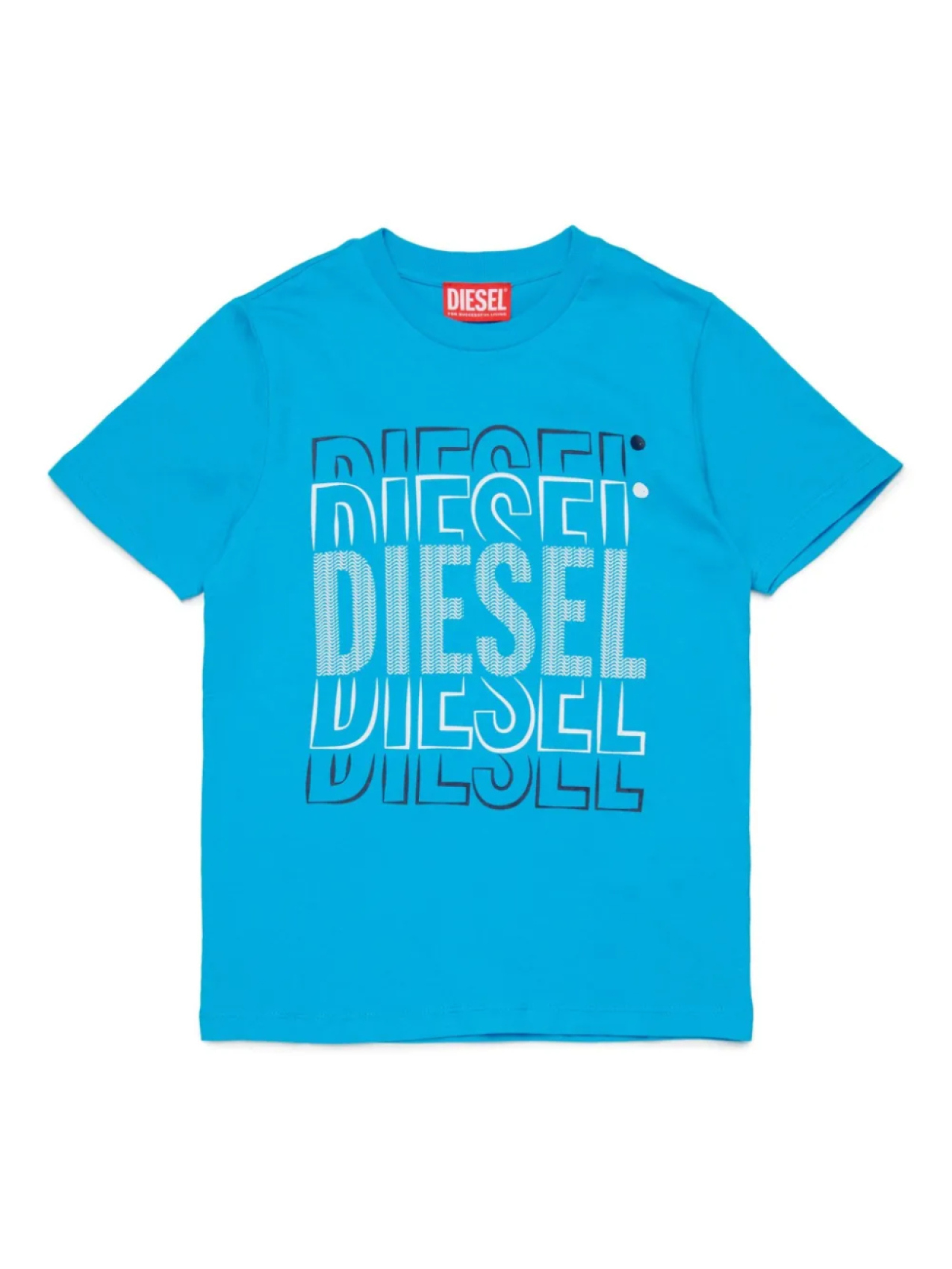 

Diesel Kids футболка с логотипом, синий