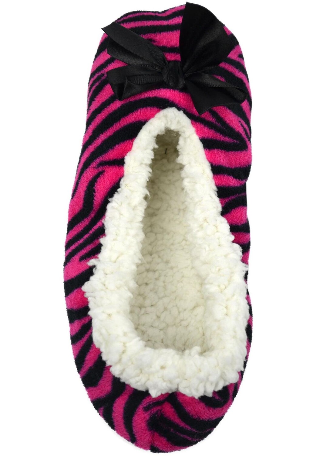 Женские тапочки-слипоны с бантиком normani, цвет Zebra Pink — фото 2