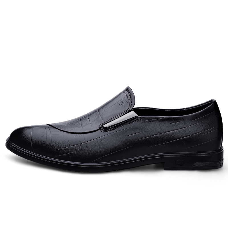 

Повседневные кожаные туфли мужские с низким верхом BAGE, Black