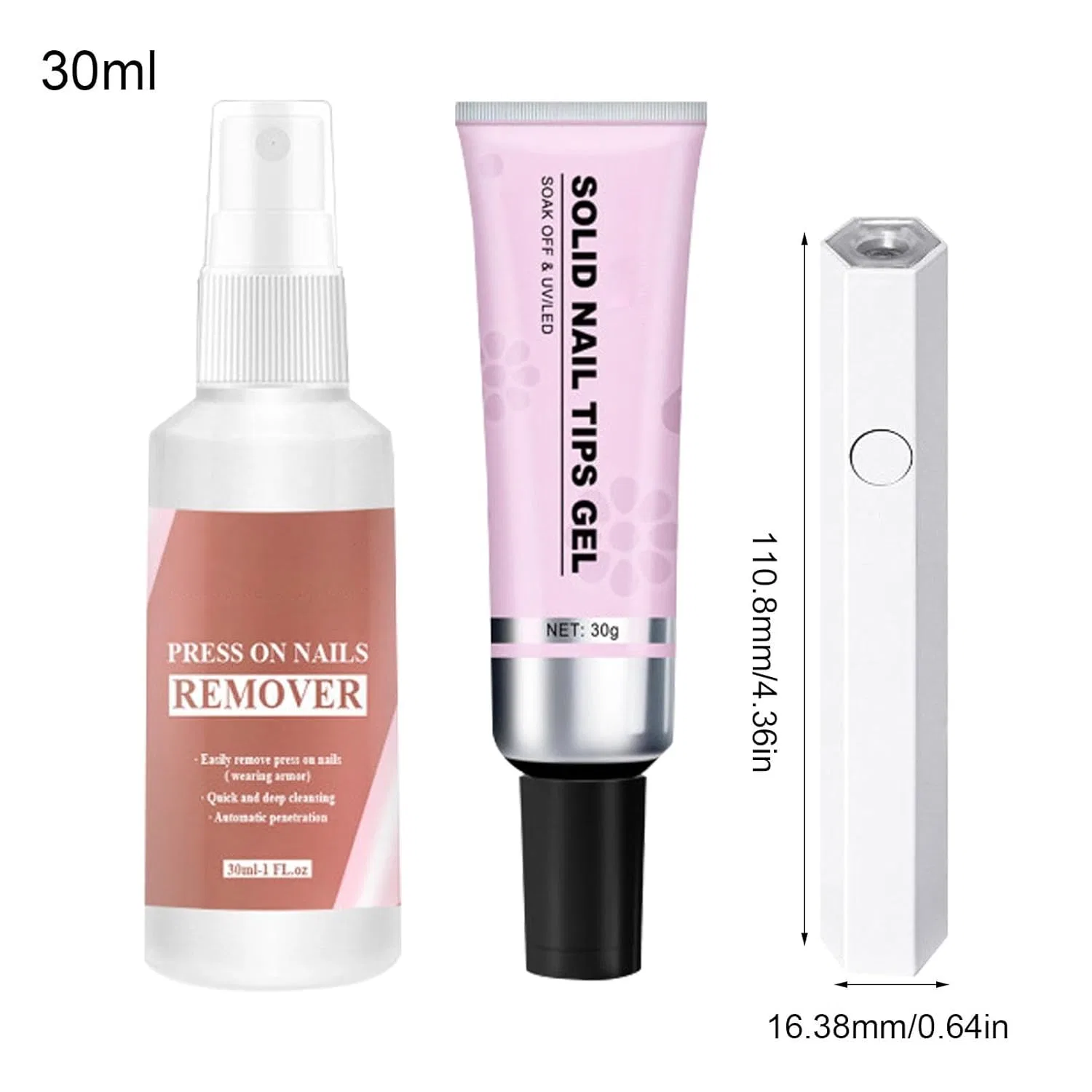 Набор для наращивания ногтей «Solid Nail Glue Set» Qurygin — фото 2