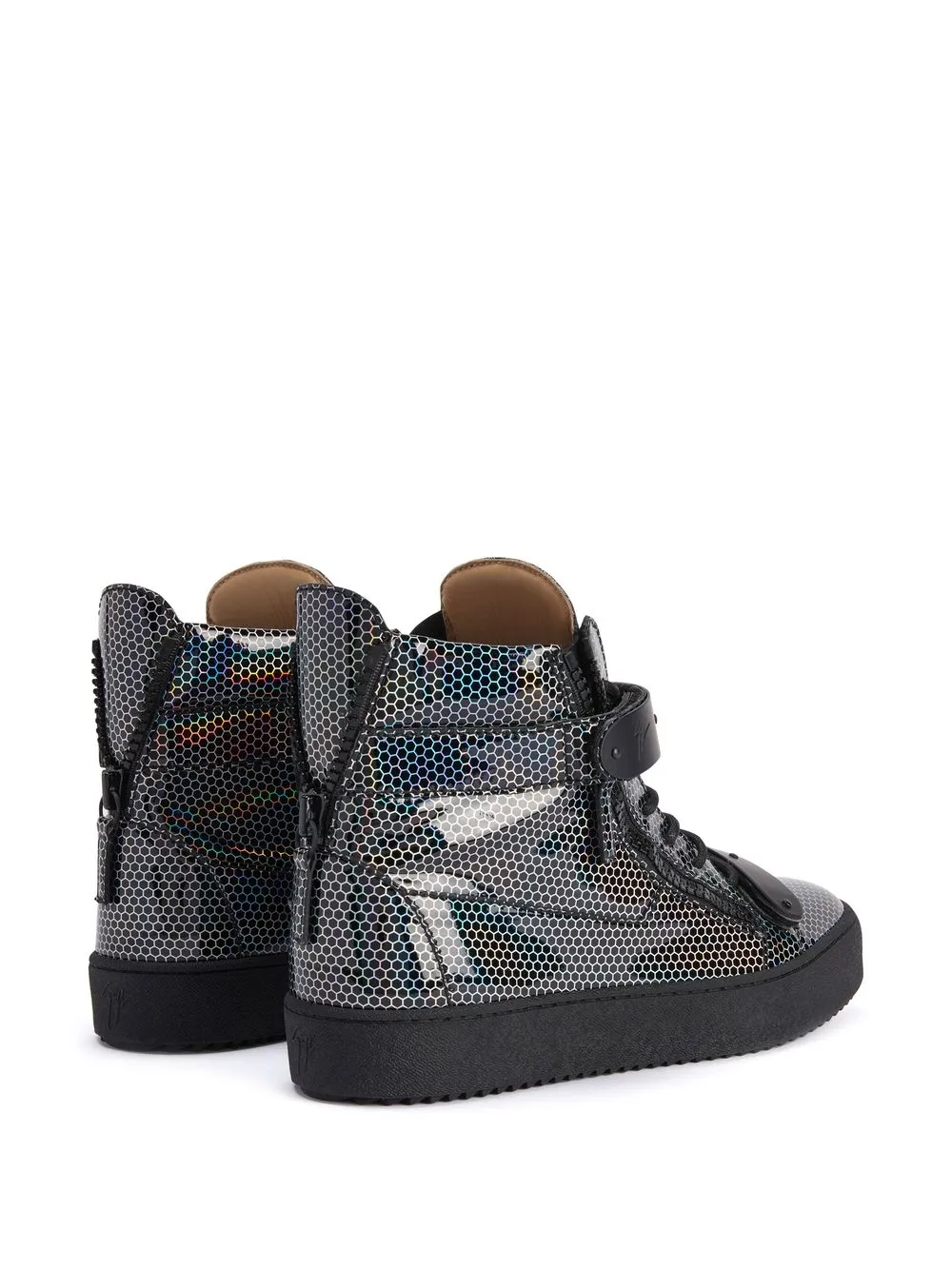 Высокие кеды с голографическим эффектом Giuseppe Zanotti, черный — фото 3