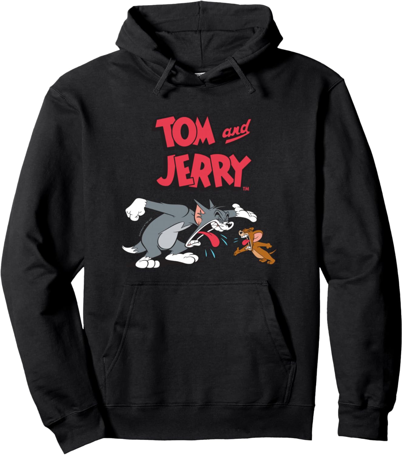 

Толстовка с капюшоном «Том и Джерри кричат» Tom & Jerry, черный