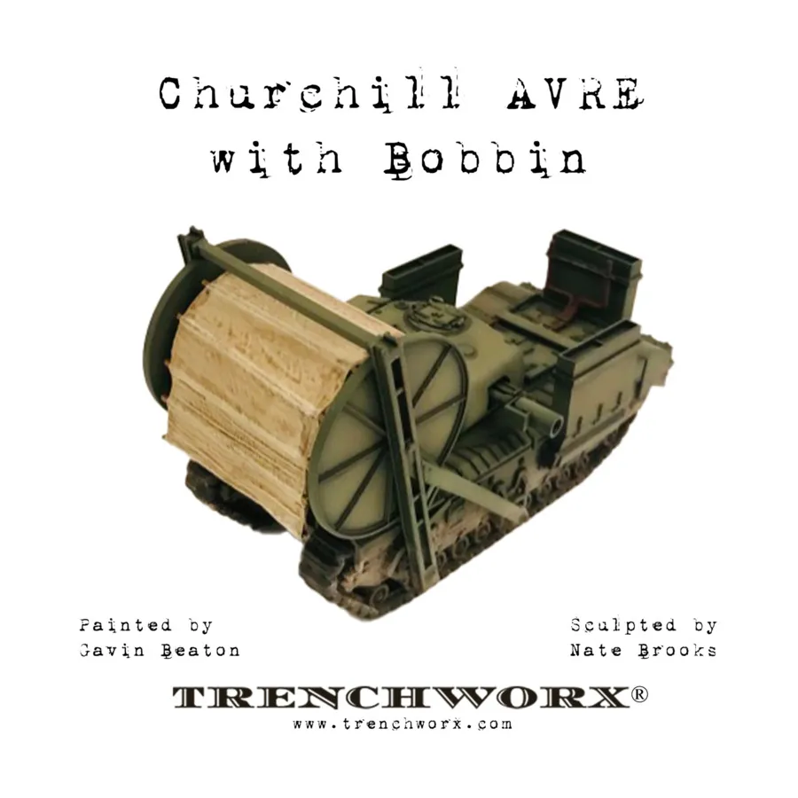 

Черчилль AVRE с Боббином, WWII - Great Britain (28mm) (Trenchworx)