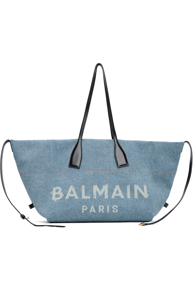 

Джинсовая сумка Track Balmain, синий