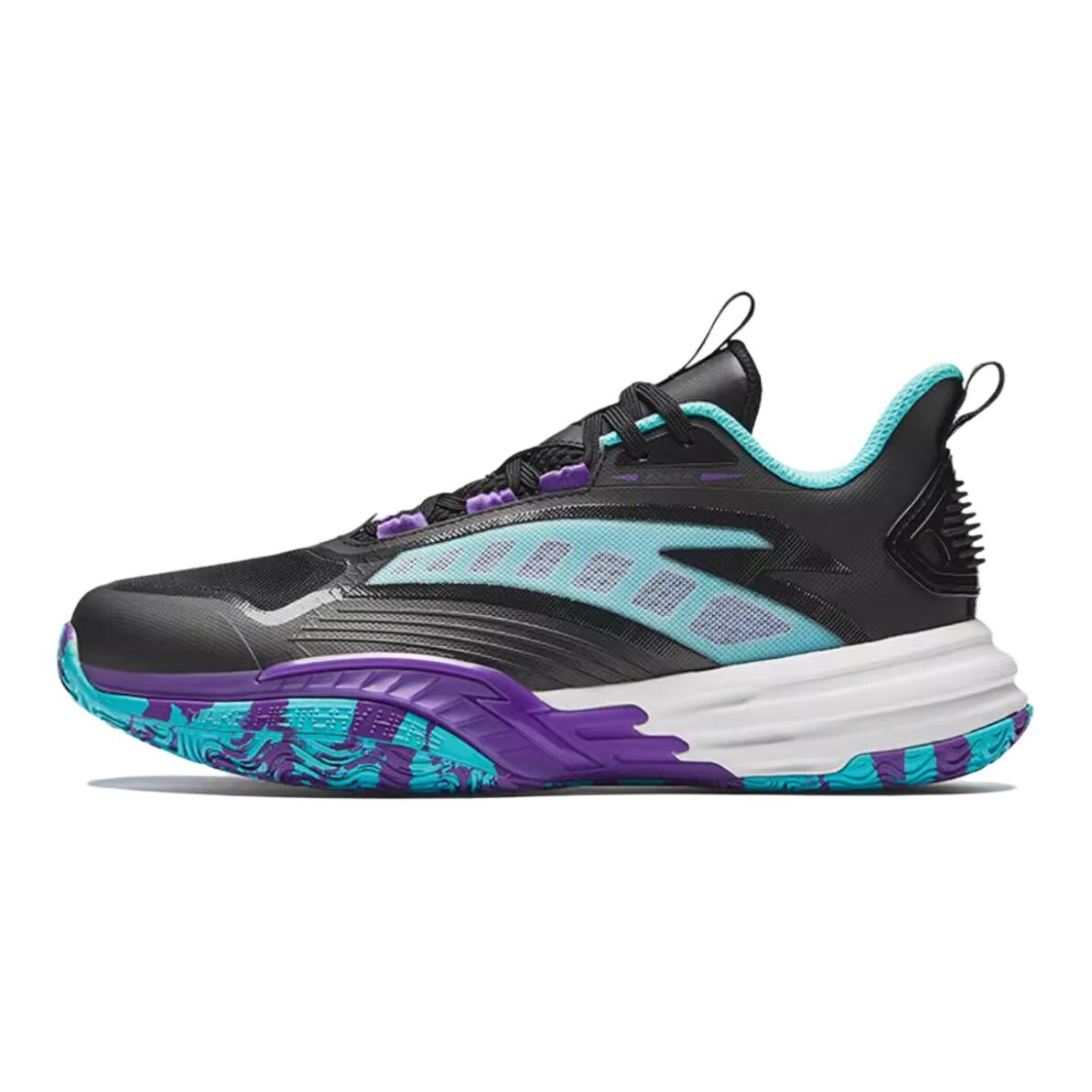 Детские баскетбольные кроссовки GS Low-top Black / Sports Blue Anta Kids, синий