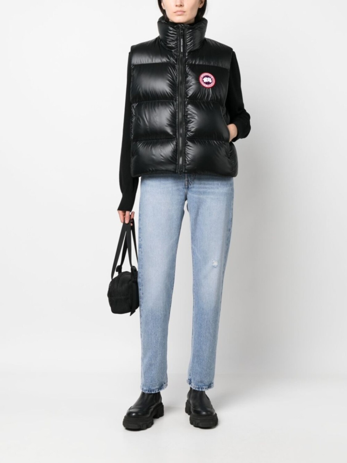 

Canada Goose дутый жилет Cypress с нашивкой-логотипом, черный