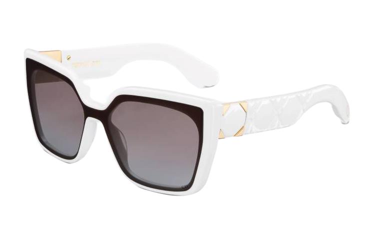DIOR Солнцезащитные очки асимметричной формы женские белые, White — фото 4