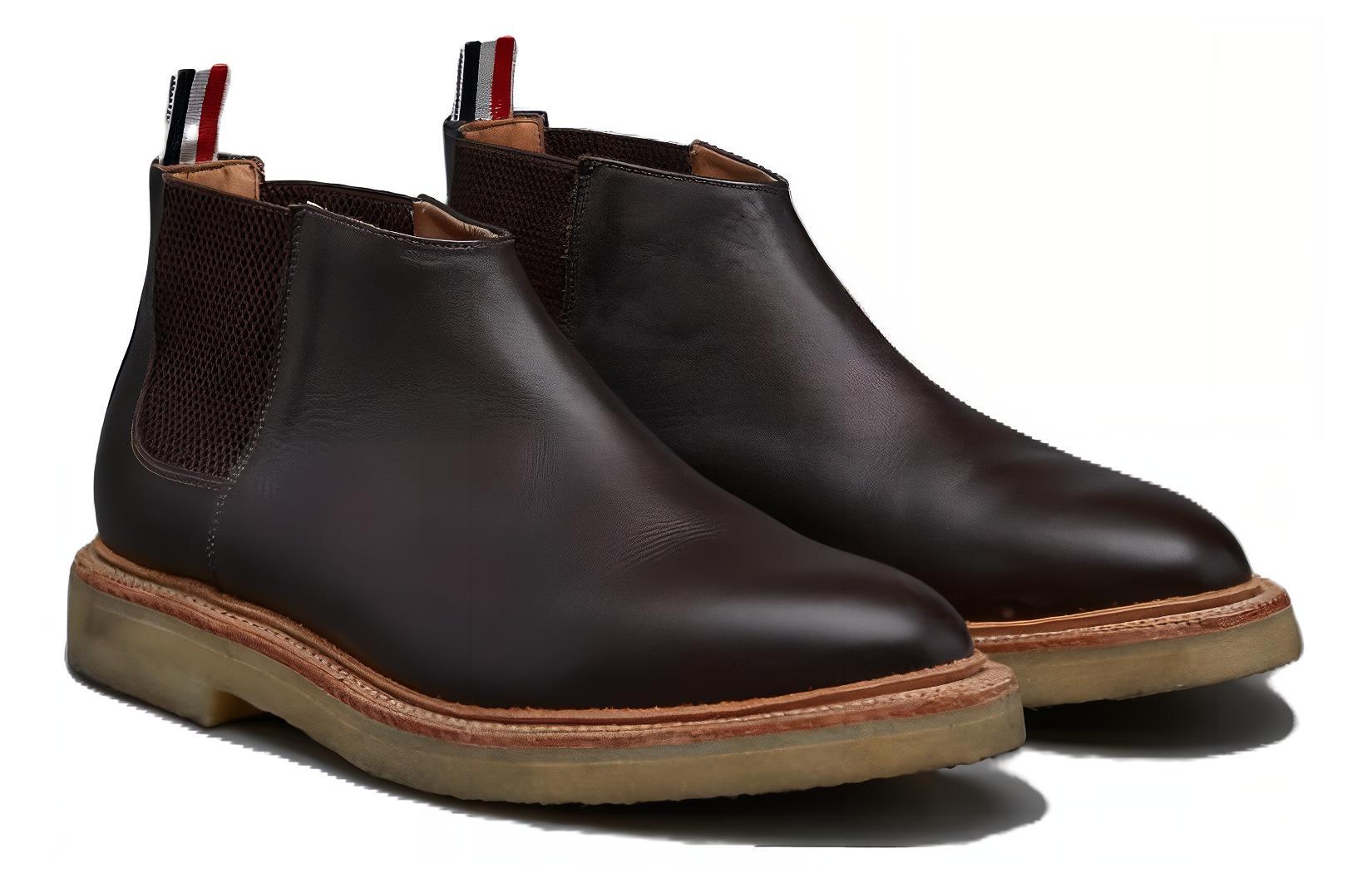 

Челси-ботинки Mid Top THOM BROWNE, черные, Черный, Челси-ботинки Mid Top THOM BROWNE, черные