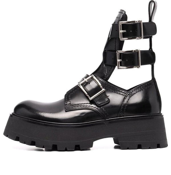 Кроссовки flat rubber boots 'black' Alexander Mcqueen, черный