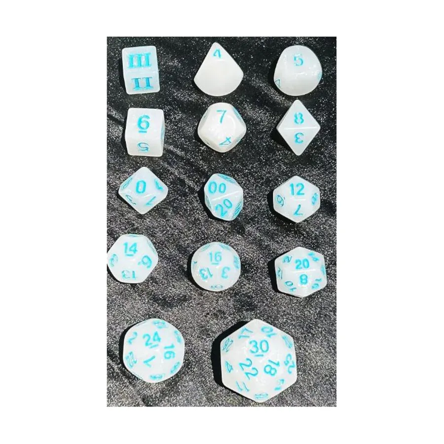 

Набор кубиков Poly Unleashed Arcana — Морозный луч/синий (14), DCC & Specialty Dice Packs