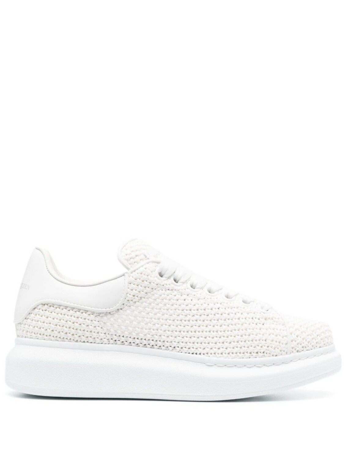 

Alexander McQueen трикотажные кроссовки на шнуровке, белый