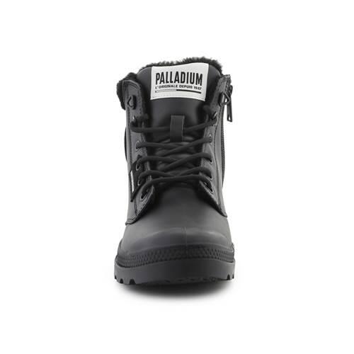 Женские ботинки PALLADIUM Pampa Hi Snow Warm, кожаные, теплые, 94380-008-M, черные — фото 2