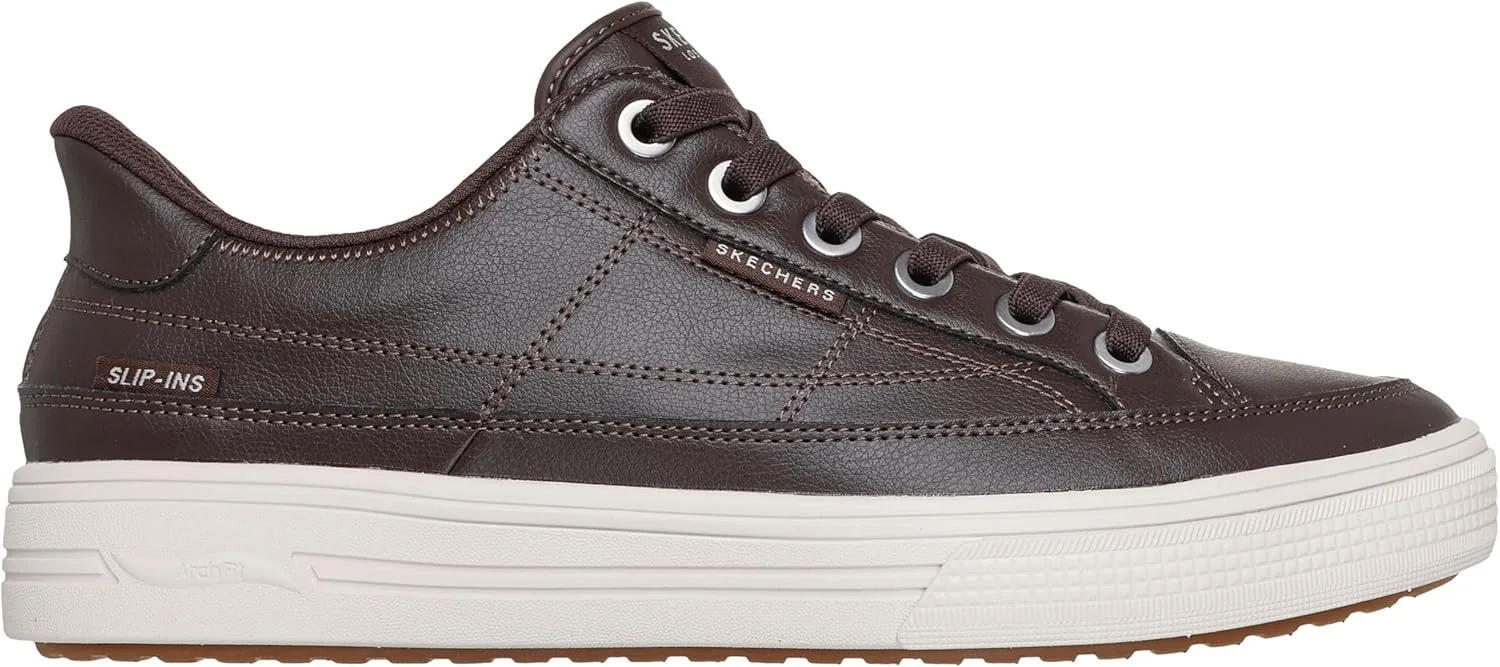Мужские кроссовки Skechers Arch Fit Arcade Catch Ya There Hands Free Slip-ins, шоколадный — фото 4