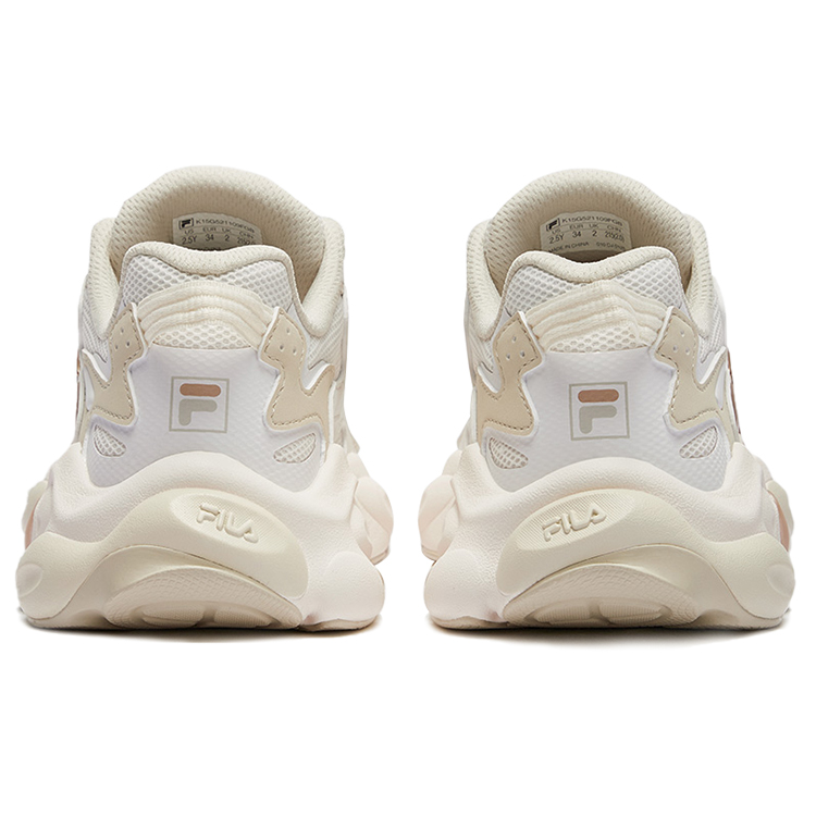 Amber Shoes Легкие амортизирующие низкие детские кроссовки для бега FILA KIDS, белый/серый/желтый — фото 4