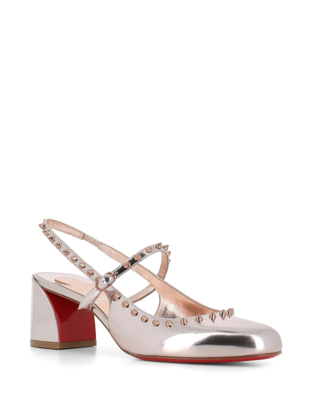 Туфли Janispikes Christian Louboutin, серебяный — фото 2