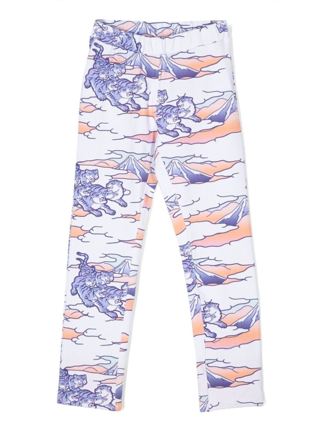 

Kenzo Kids легинсы с графичным принтом, белый