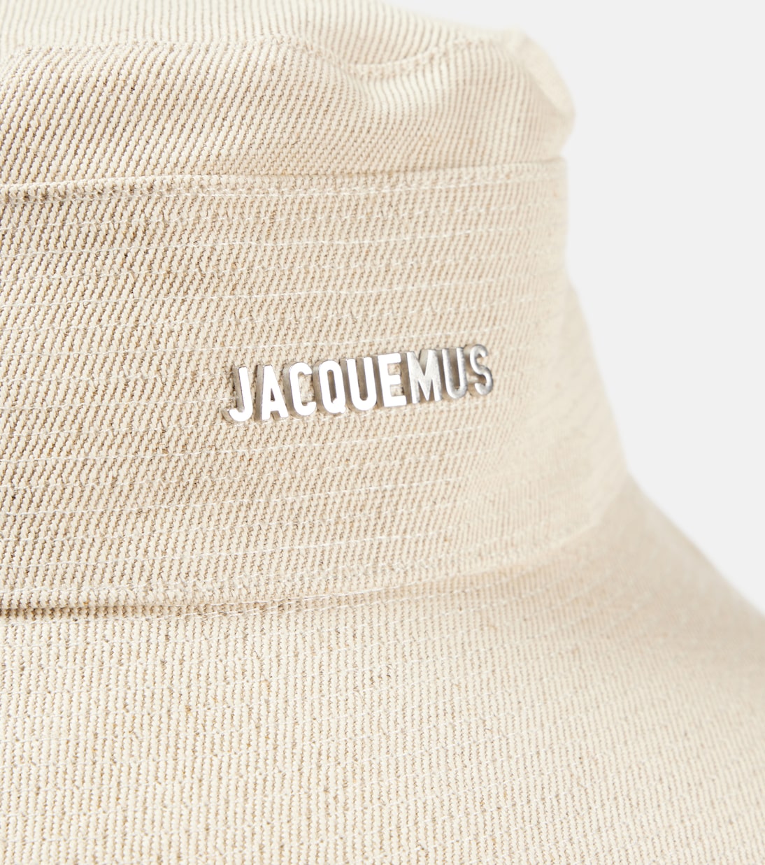 Джинсовая панама De-Nîmes из льна и хлопка Jacquemus, белый — фото 3