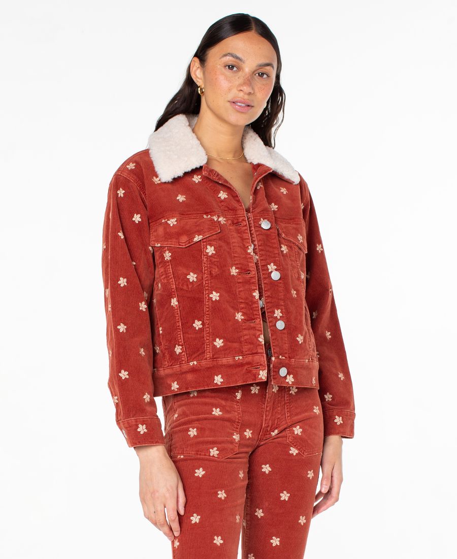 

Женская вельветовая куртка Big Smoke Roxy, Cinnabar Sol Searcher Ditsy