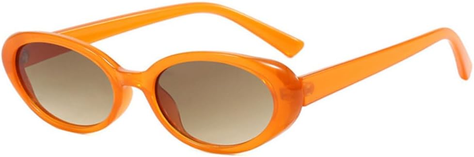 

Солнцезащитные очки MUTYNE в маленькой оправе овальной формы для женщин и мужчин, модные, разноцветные, с защитой от УФ-излучения UV400, градиентные очки для женщин, Orang-brown