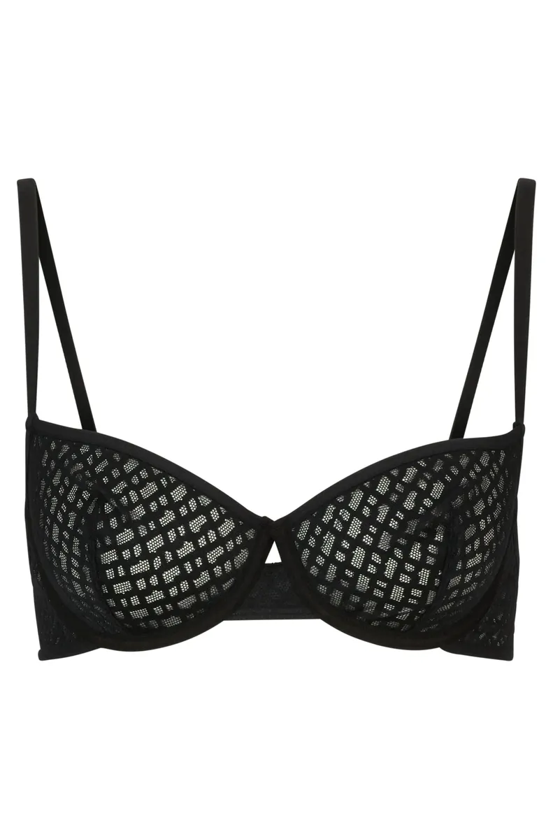 

Бюстгальтер BOSS на косточках "UNDERWIRE BRA B LACE", из кружева, черный