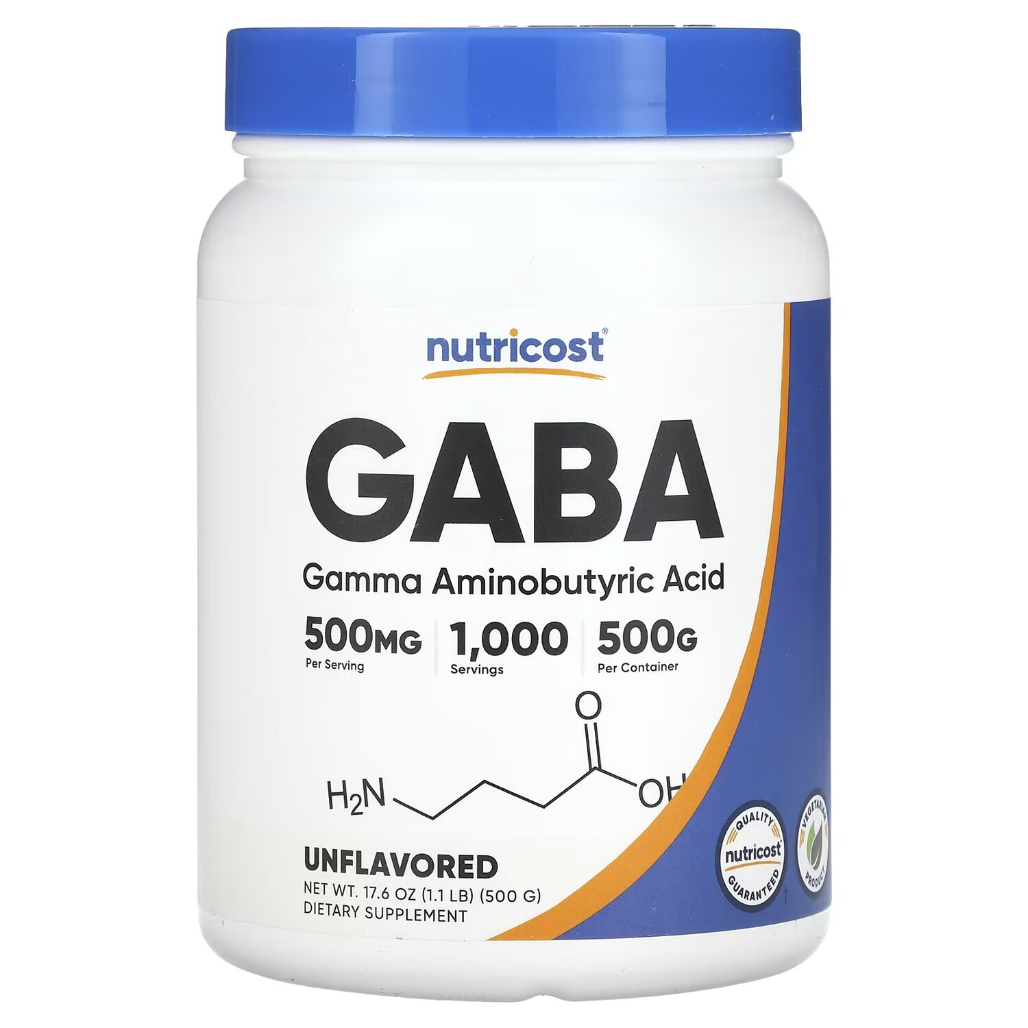 

ГАМК Nutricost, 500 г