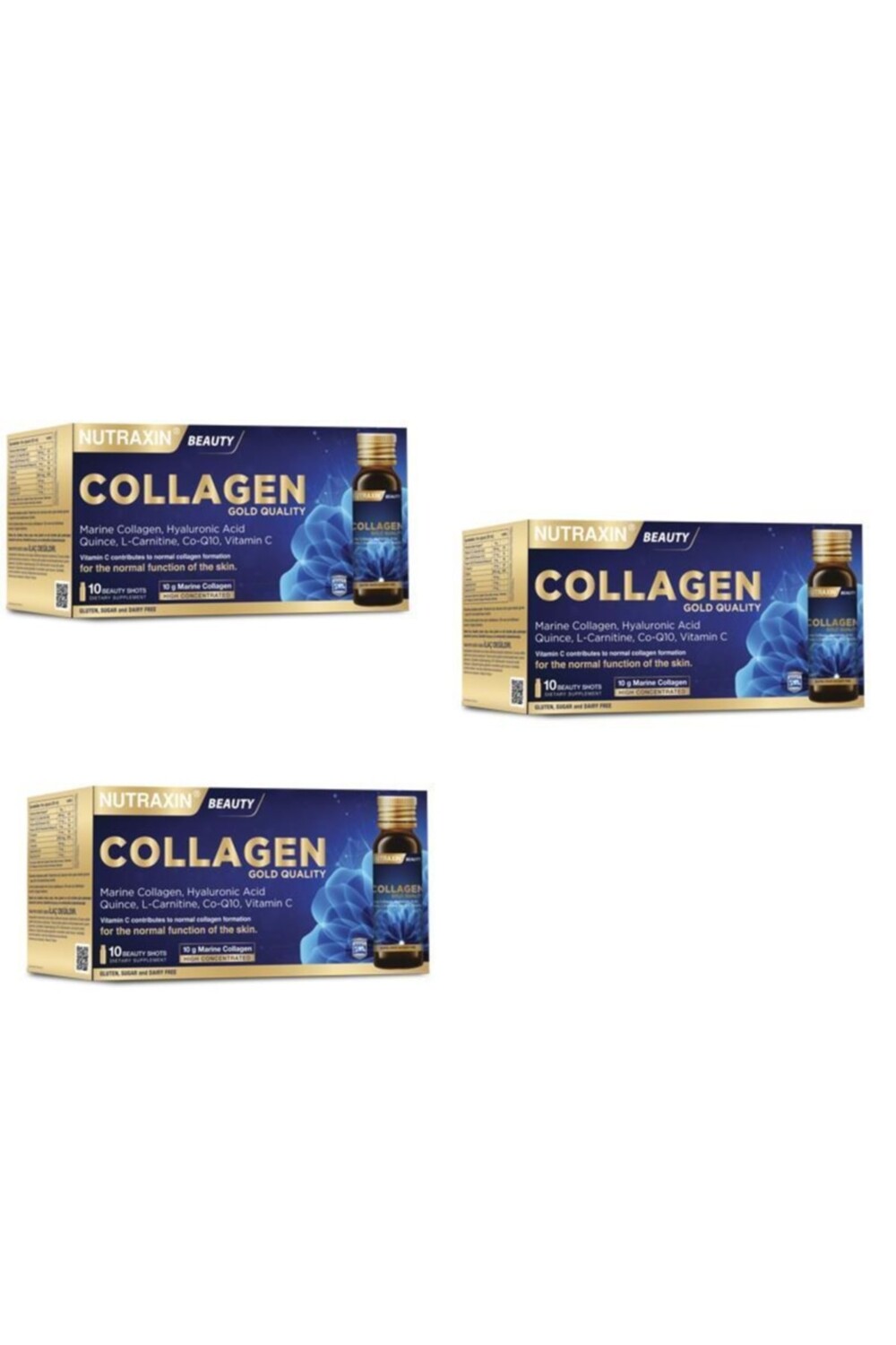 

Nutraxin Beauty Gold Collagen 10x50 мл x 3 шт.