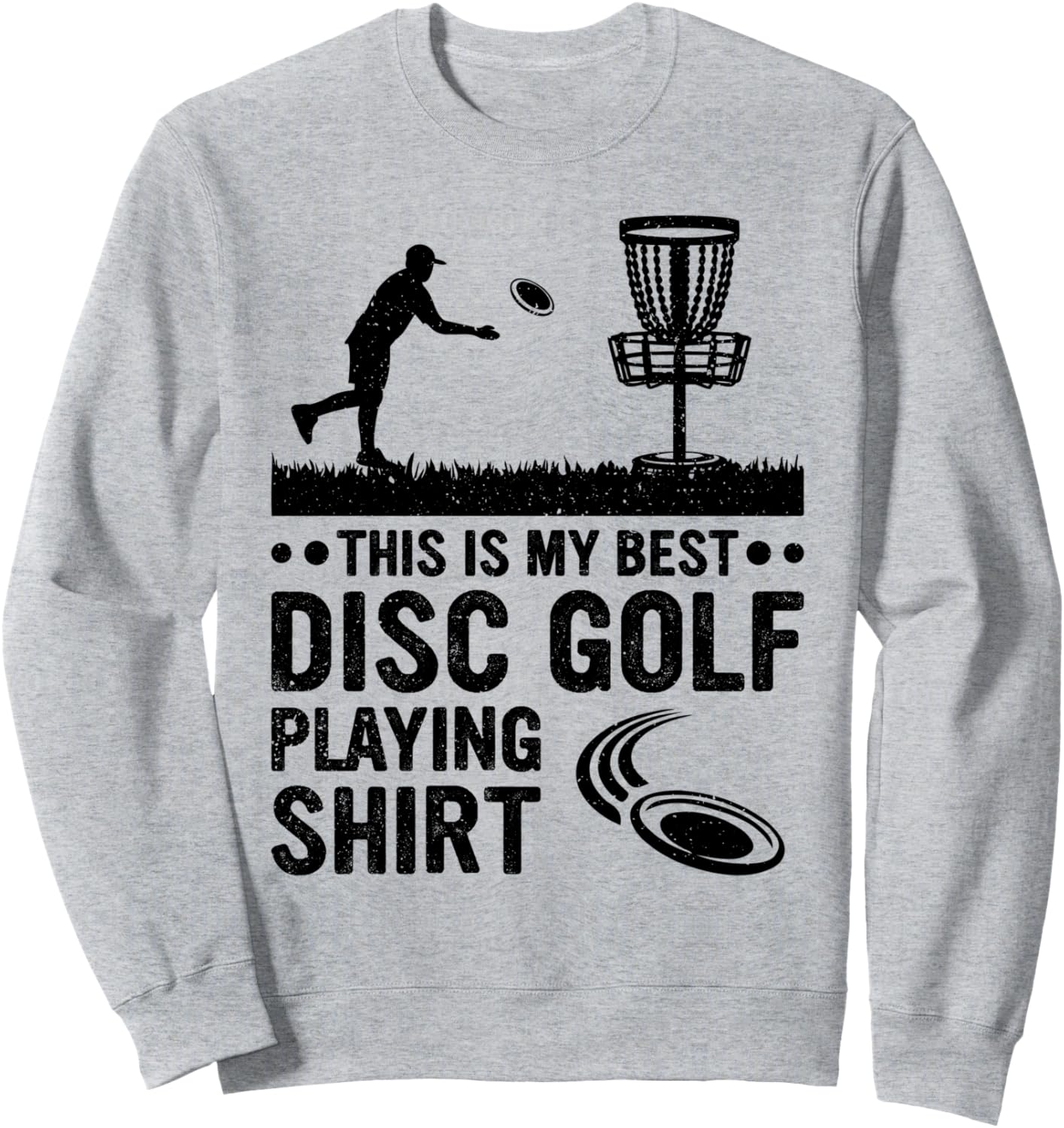 

Это моя лучшая толстовка для игры в диск-гольф. Толстовка для диск-гольфиста Disc Golf Player, серый