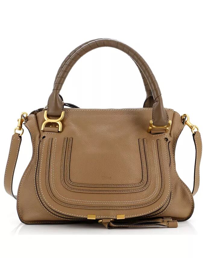 

Кожаная сумка Marcie среднего размера Pre-Owned Chloe, коричневый