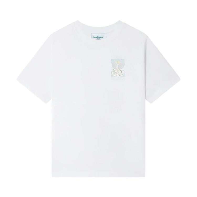 

Футболка Casablanca Tennis Pastelle T-Shirt White, белый