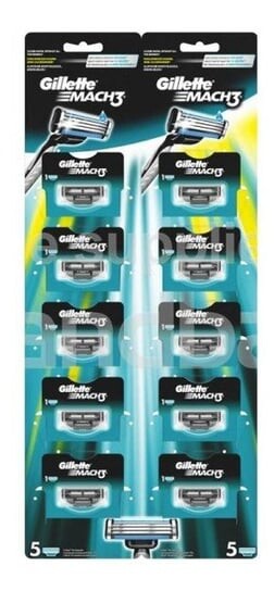 

Картриджи для бритв, 10 шт. Gillette, Mach3