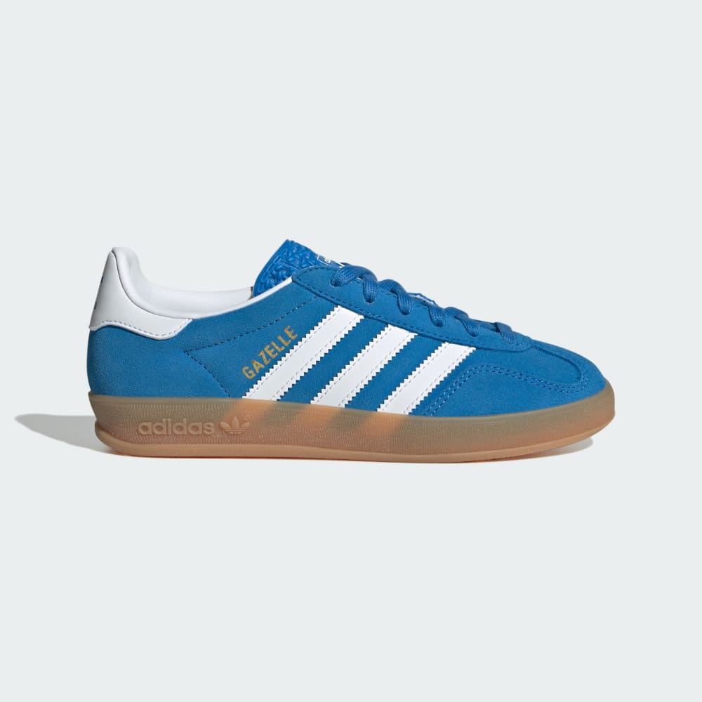 

Кроссовки Adidas Gazelle Indoor Shoes Kids, цвет Blue Bird/Cloud White/Gum