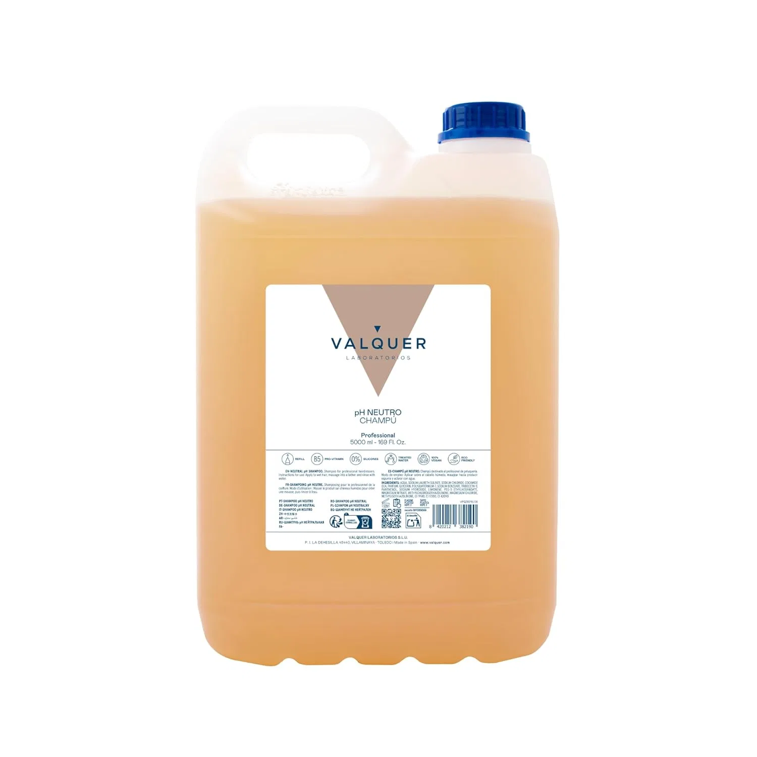 Восстанавливающий шампунь Valquer pH Neutral 5 л Valquer Laboratorios