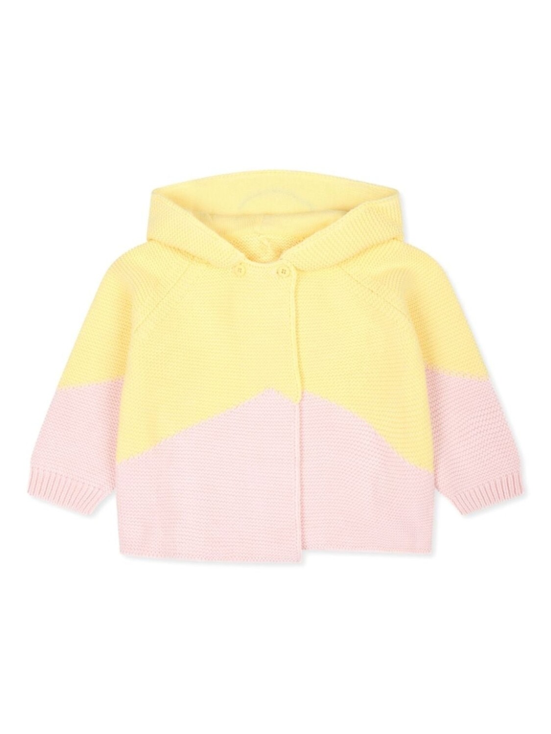 

Stella McCartney Kids кардиган с капюшоном из органического хлопка Smiley, желтый