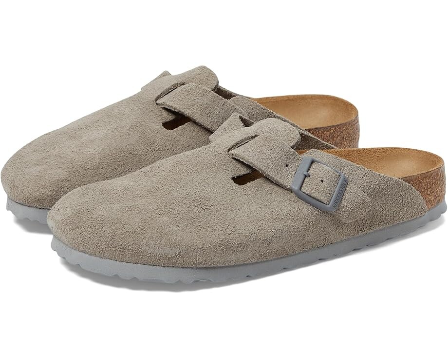 

Сабо Birkenstock Boston - Suede, цвет Stone Coin