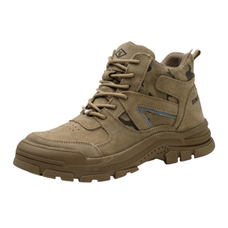 

Кроссовки Safety & Protective Shoes Men's High top DINGGU, Brown[All-Season][Durable Abrasion-Resistant+Puncture-Resistant]