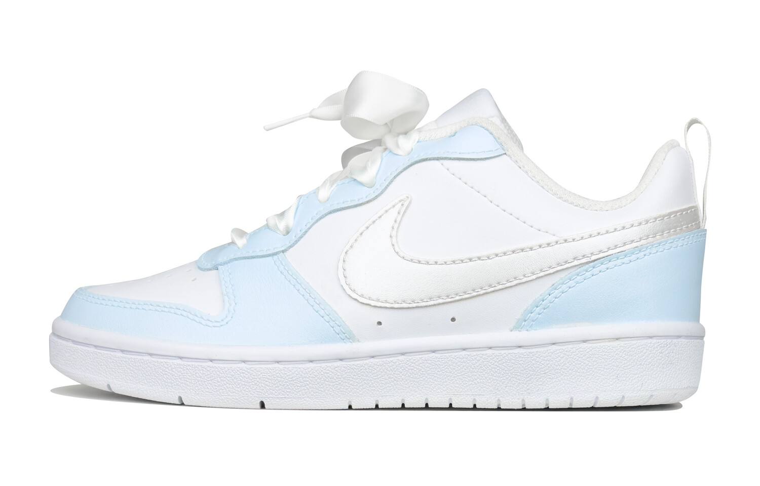 

Кроссовки Nike Court Borough Skateboarding Shoes Women's Low-top Blue/silver/white, синий/белый