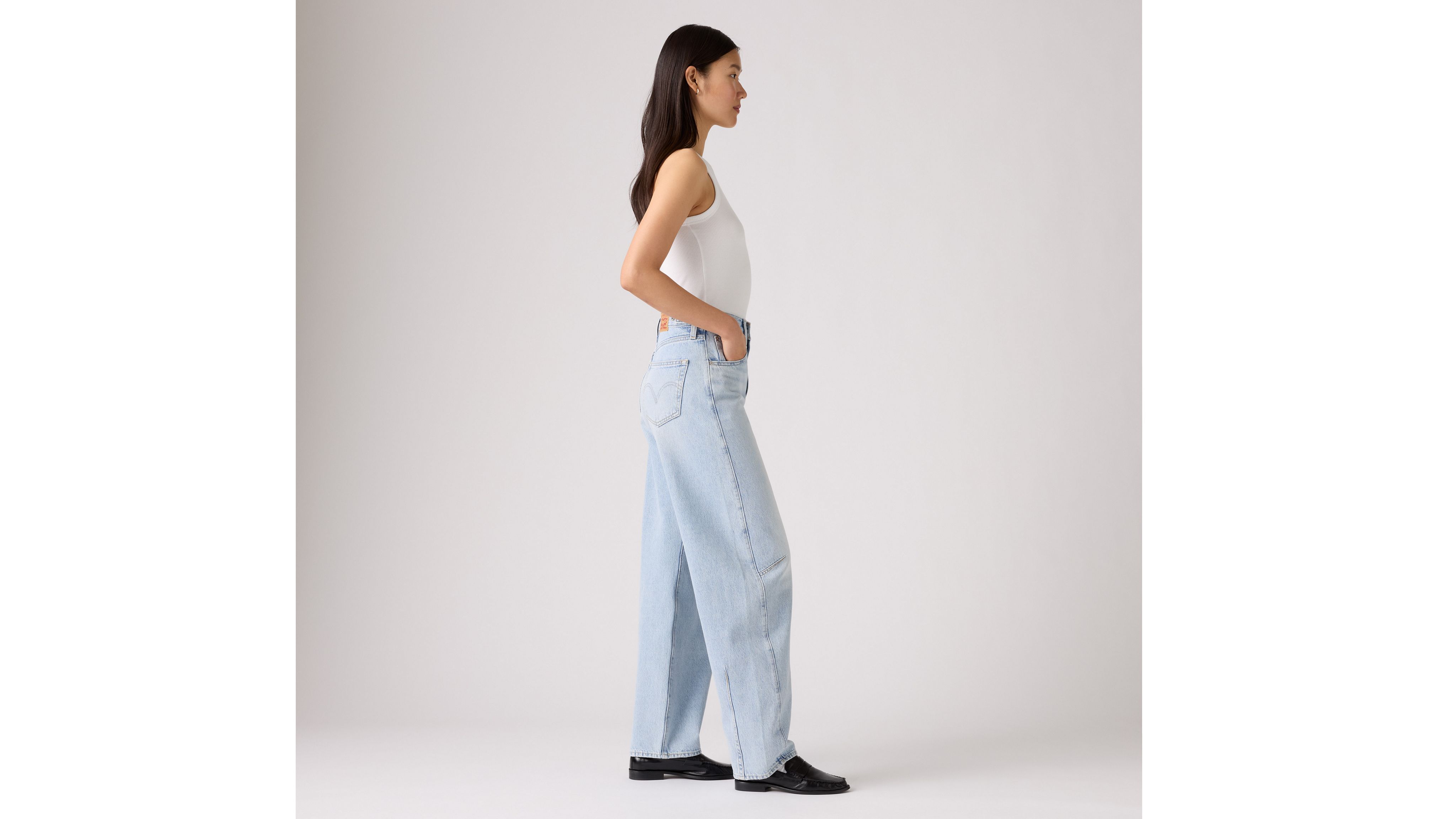 Женские джинсы Levi's Cinch Barrel, светло-голубой — фото 4