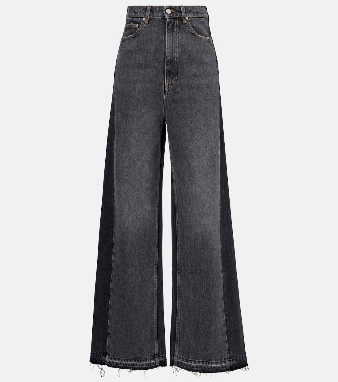 

Джинсы с высокой посадкой и широкими штанинами Stella McCartney, Two Tonal Black