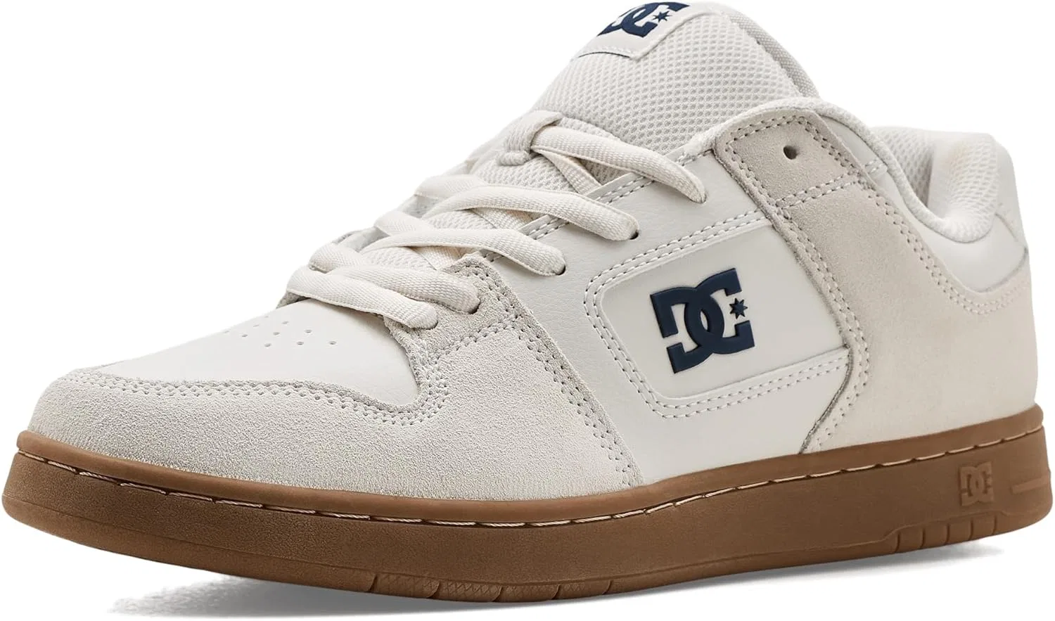 Кроссовки для скейтбординга DC Manteca, Leather nubuck suede or mesh upper, White/Navy/Gum