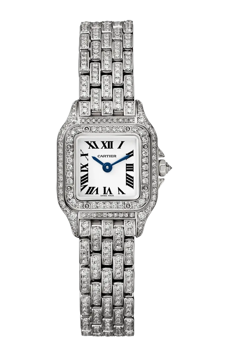 

Panthère de cartier, модель мини, белое золото, бриллианты, кварц - hpi01719 CARTIER