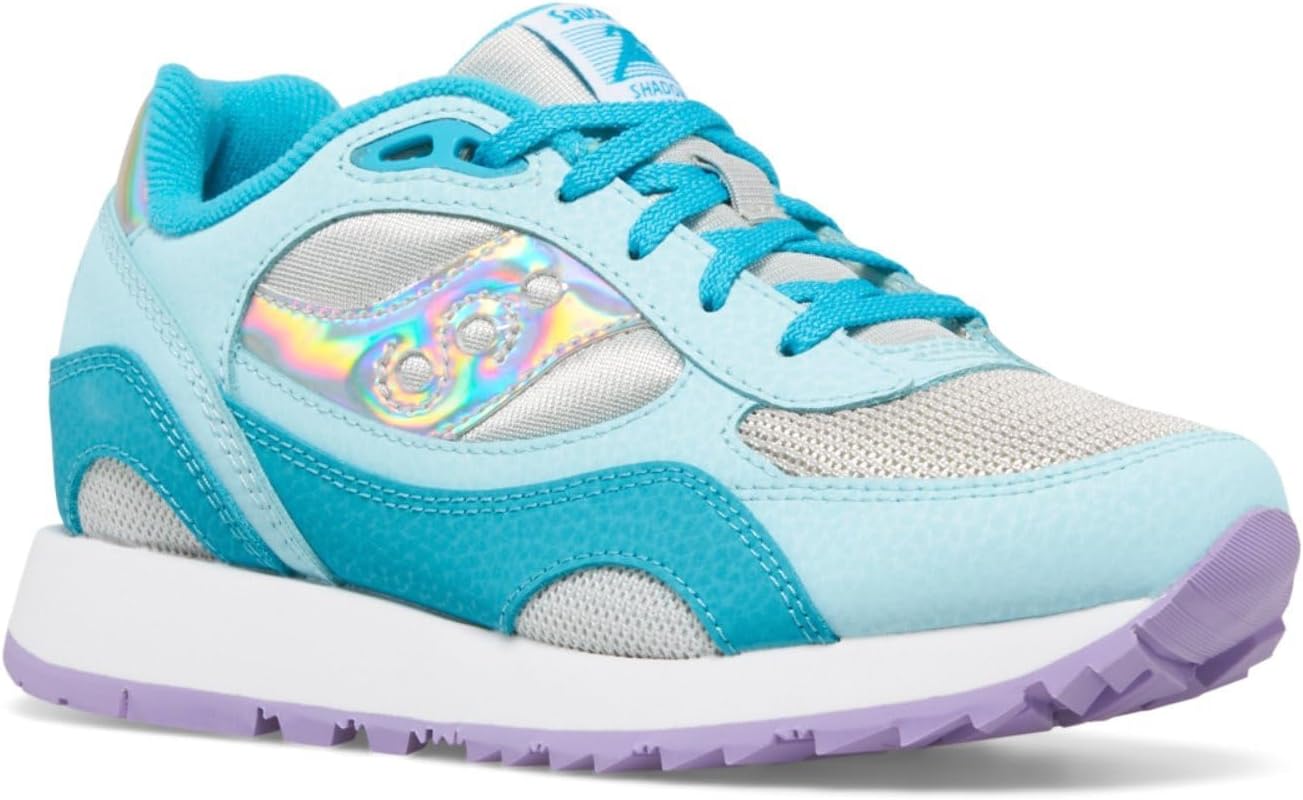 Кроссовки Saucony unisex-child Shadow 6000, серый/бирюзовый — фото 2