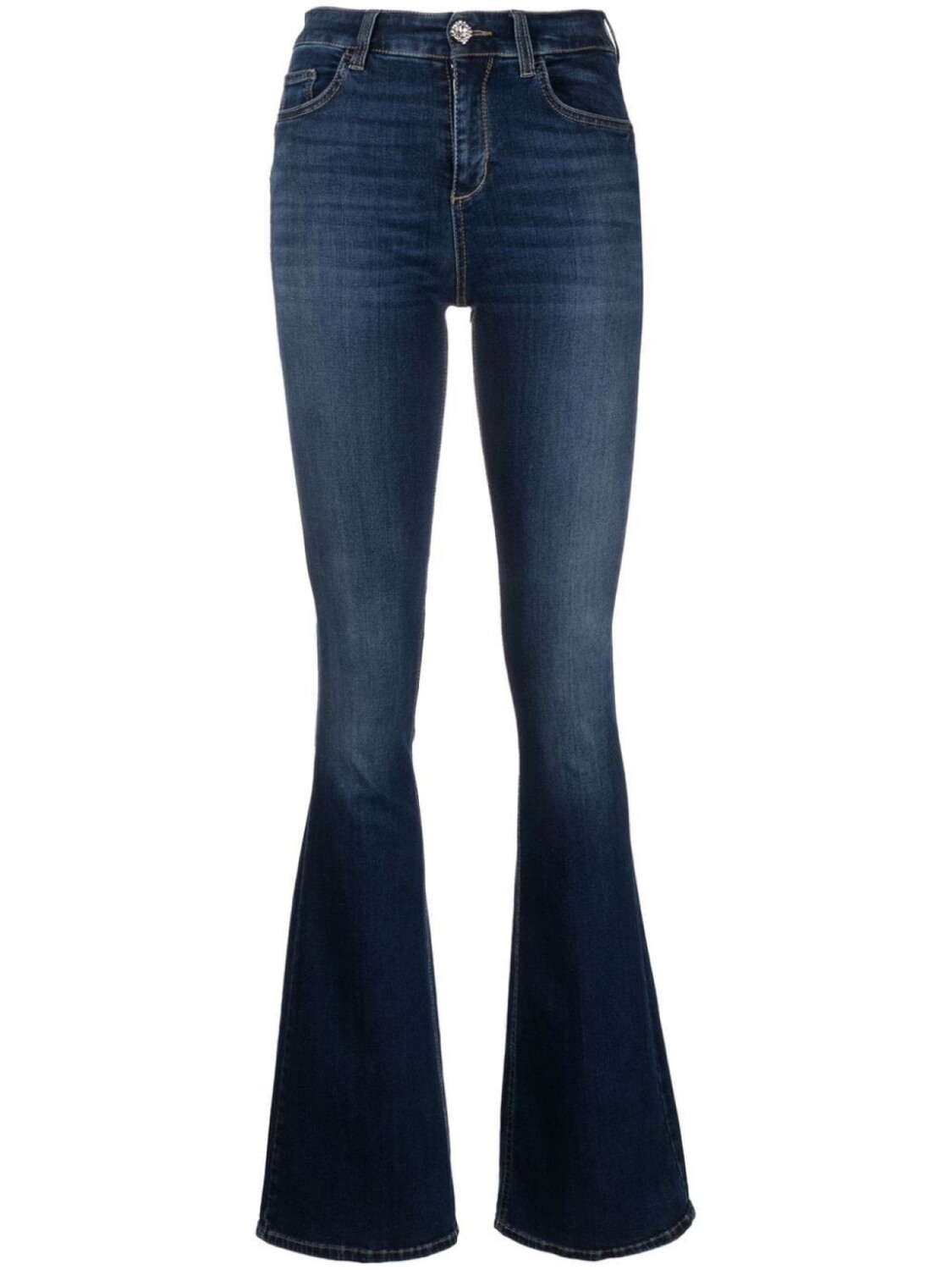 

LIU JO джинсы bootcut с эффектом потертости, синий