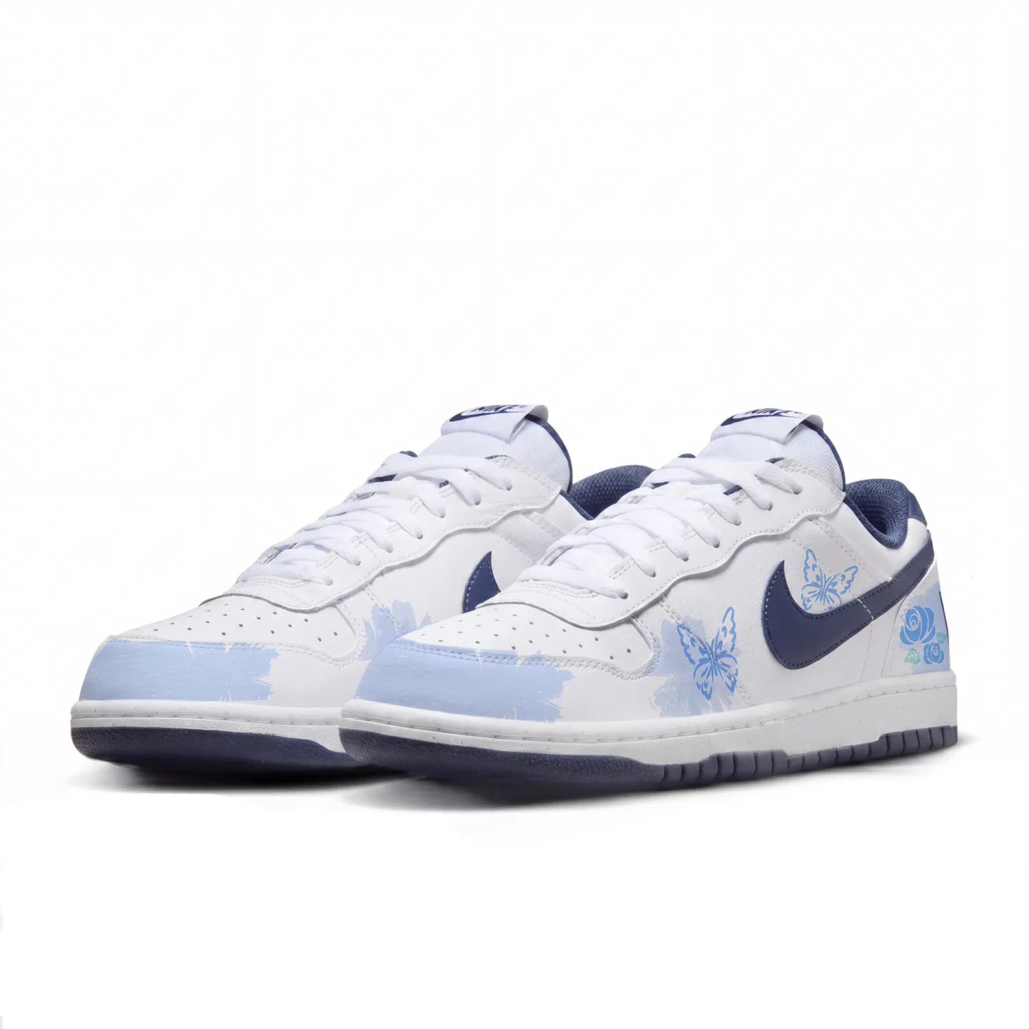 Кеды Nike Big Low White Blue — фото 4