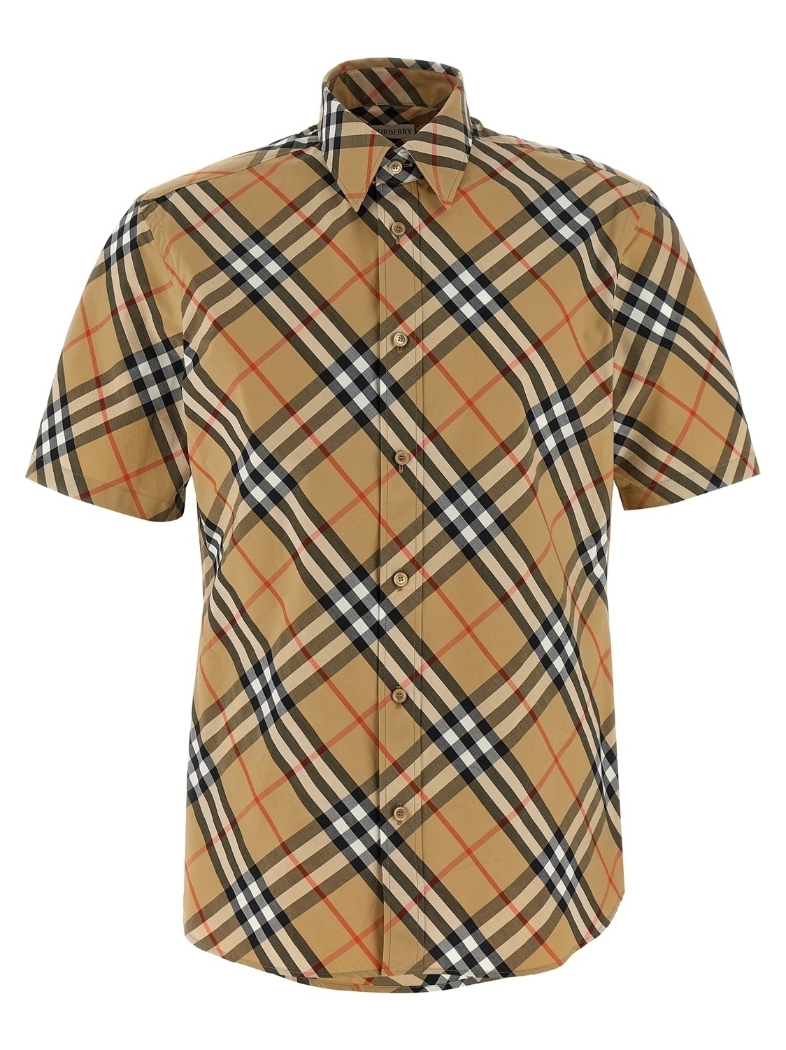 

Рубашка в клетку Burberry BURBERRY, бежевый