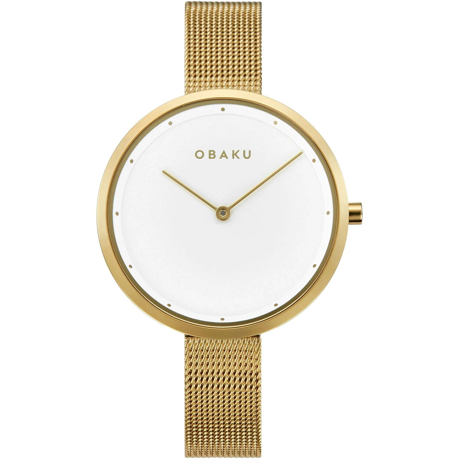 

Obaku женские классические часы с белым циферблатом