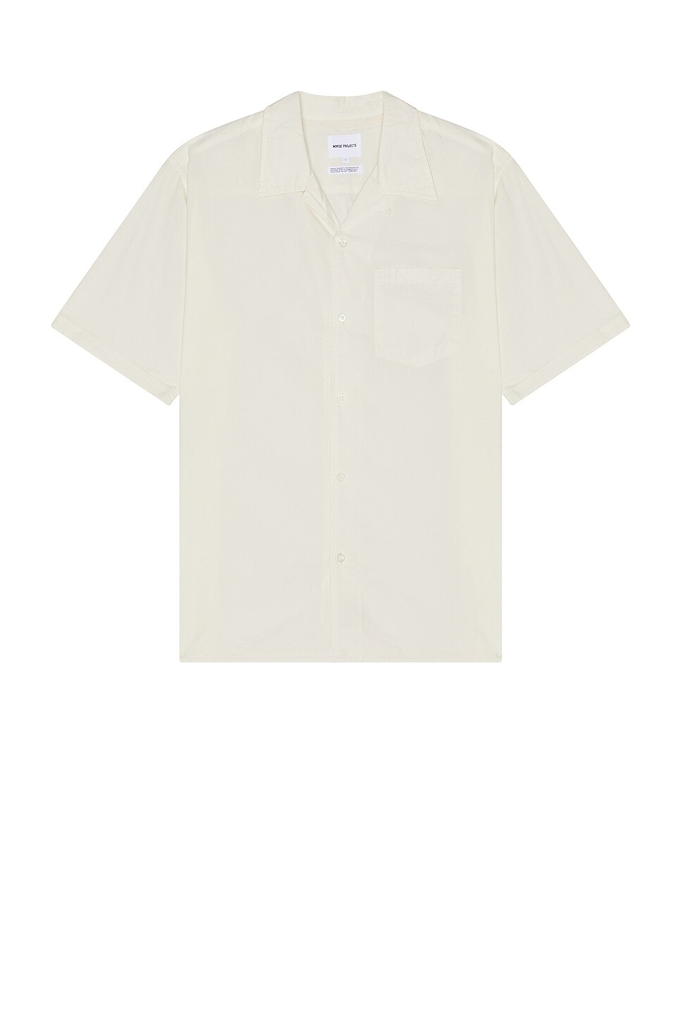 

Рубашка Carsten из хлопкового тенселя Norse Projects, цвет Enamel White