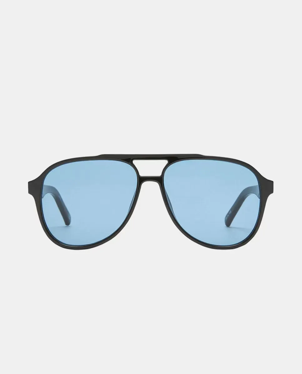 

Солнцезащитные очки-пилоты Tritan унисекс Le Specs, черный