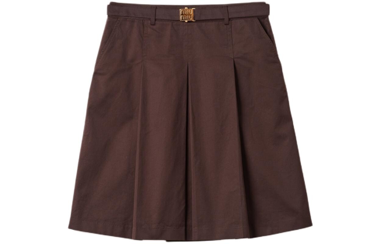 

Юбка Miu Miu длинная, какао-коричневый