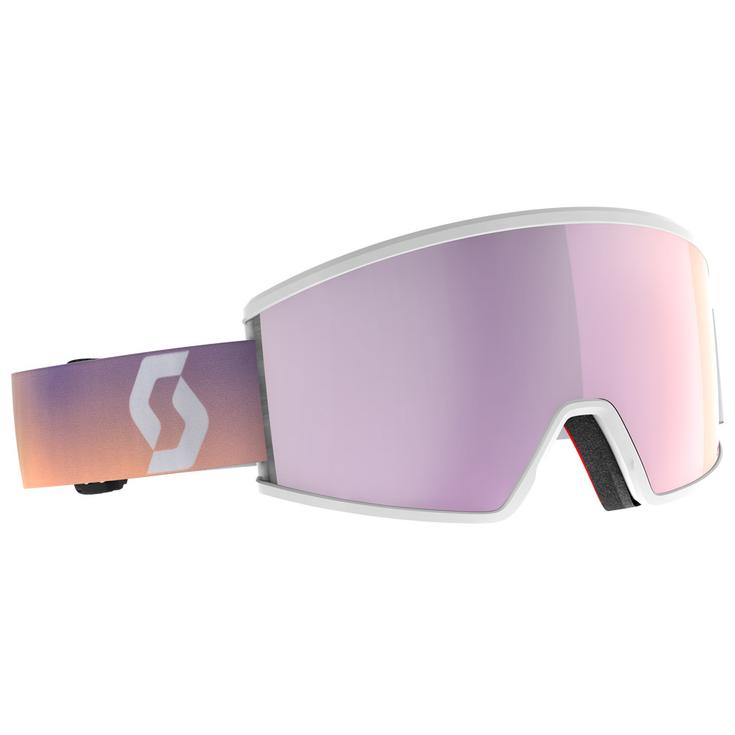 

Горнолыжные очки Ambit Compact, белые, нежно-розовые, лавандово-хромовые Scott