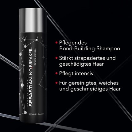 NO.BREAKER Bonding Shampoo Укрепляет поврежденные волосы Интенсивный уход за мягкими гладкими волосами 250 мл Зеленое яблоко Sebastian Professional — фото 3